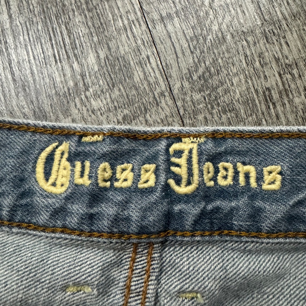 Guess Jeans Y2K Bootcut Embroidered Pockets 37x31 - Picture 7 of 8